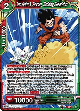 Son Goku & Piccolo, Budding Friendship BT7-112 card from Assault of the Saiyans