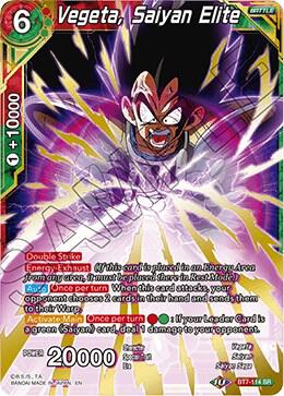 Vegeta, Saiyan Elite BT7-114 card from Assault of the Saiyans