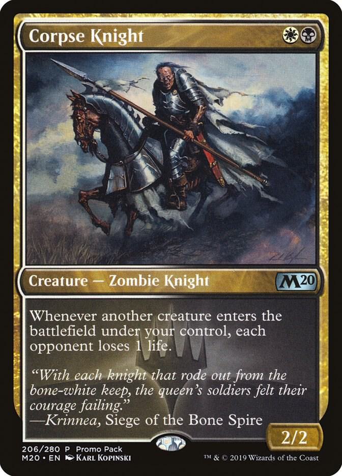 Corpse Knight 206 card from Promo Pack: Core Set 2020