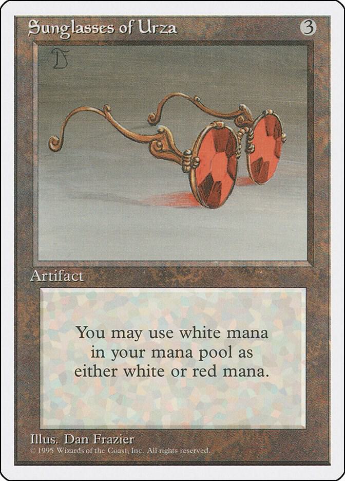 Sunglasses of Urza card from Fourth Edition