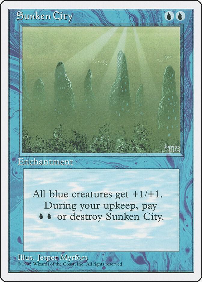 Sunken City card from Fourth Edition