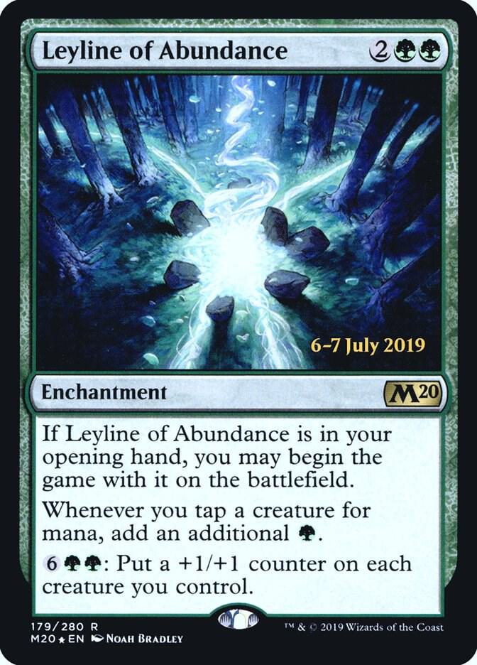 Leyline of Abundance 179 card from Prerelease Cards