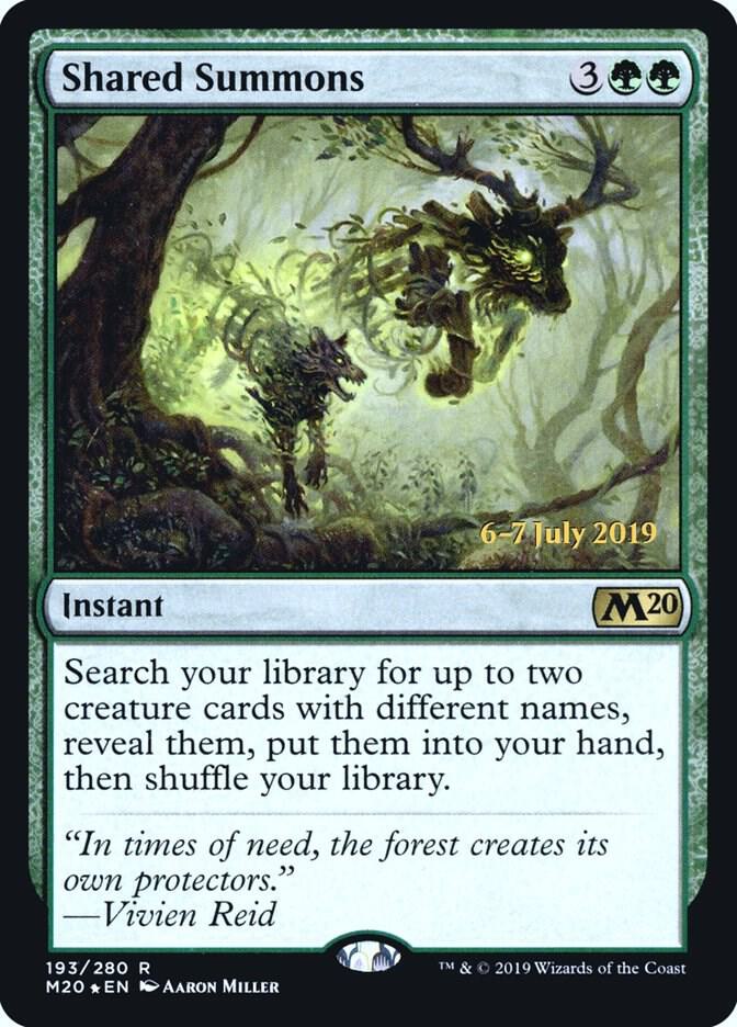 Shared Summons 193 card from Prerelease Cards