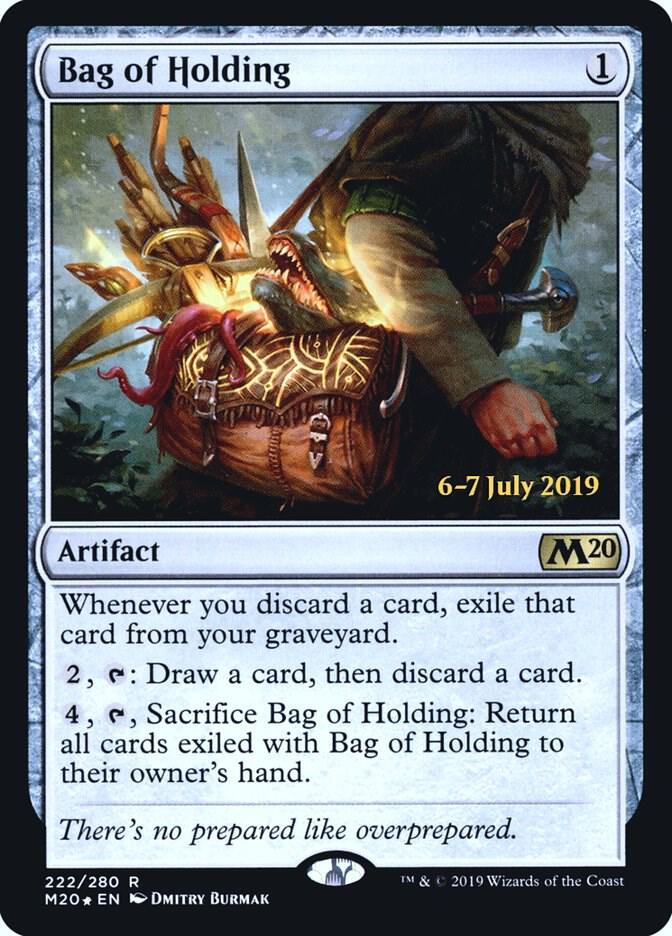 Bag of Holding 222 card from Prerelease Cards