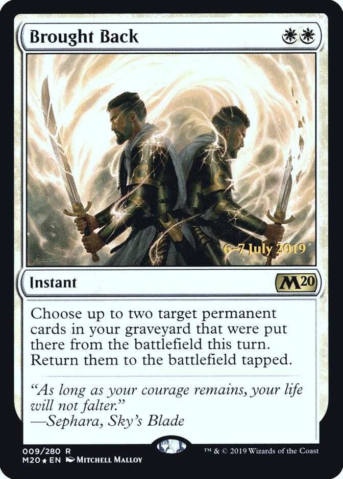 Brought Back 9 card from Prerelease Cards