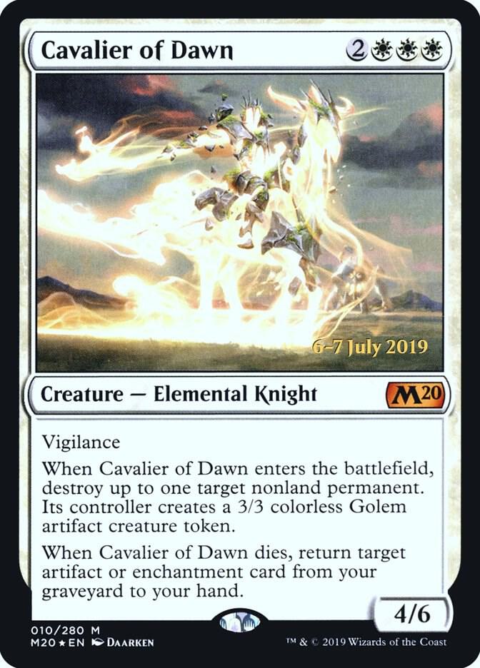 Cavalier of Dawn 10 card from Prerelease Cards