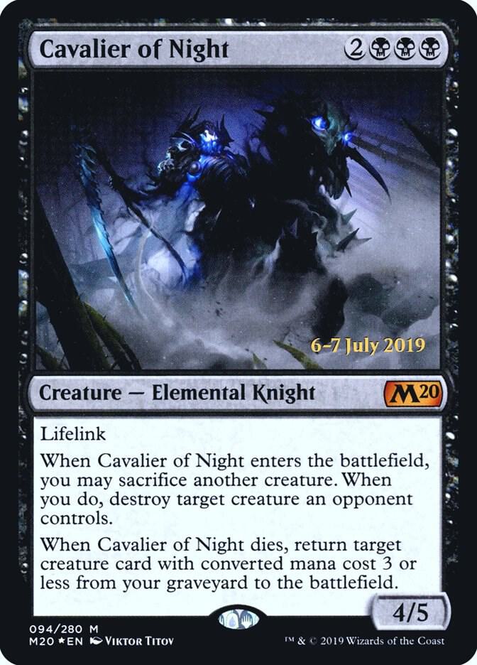 Cavalier of Night 94 card from Prerelease Cards