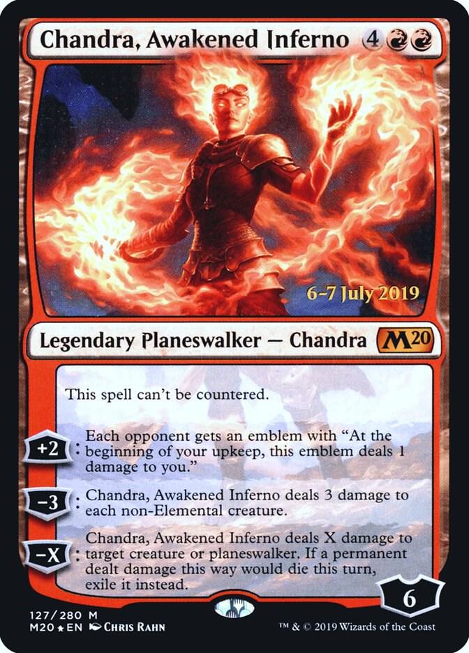 Chandra, Awakened Inferno 127 card from Prerelease Cards