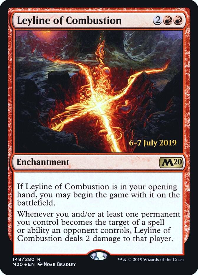 Leyline of Combustion 148 card from Prerelease Cards