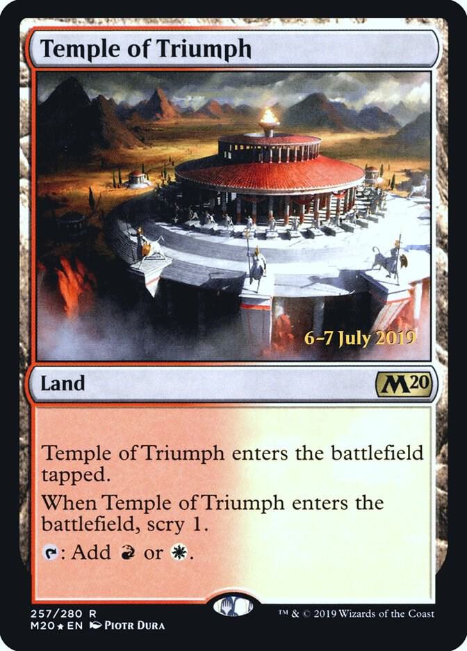 Temple of Triumph (M20) 257 card from Prerelease Cards