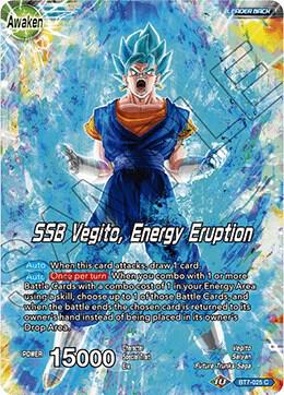 Son Goku & Vegeta // SSB Vegito, Energy Eruption BT7-025 card from Assault of the Saiyans