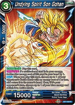 Undying Spirit Son Gohan BT7-029 card from Assault of the Saiyans