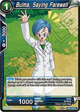 Bulma, Saying Farewell BT7-033 card from Assault of the Saiyans