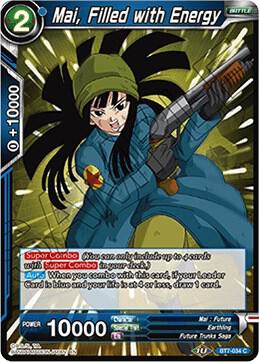 Mai, Filled with Energy BT7-034 card from Assault of the Saiyans