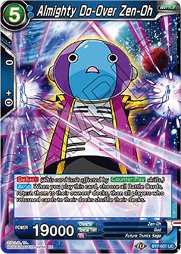 Almighty Do-Over Zen-Oh BT7-037 card from Assault of the Saiyans