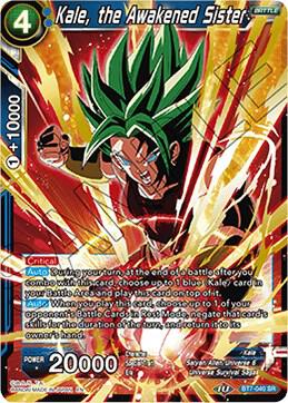 Kale, the Awakened Sister BT7-040 card from Assault of the Saiyans