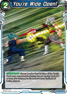 You're Wide Open! BT7-047 card from Assault of the Saiyans
