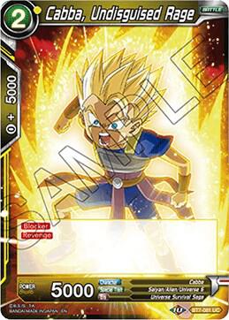 Cabba, Undisguised Rage BT7-081 card from Assault of the Saiyans