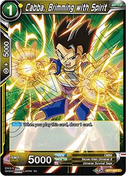 Cabba, Brimming with Spirit BT7-082 card from Assault of the Saiyans