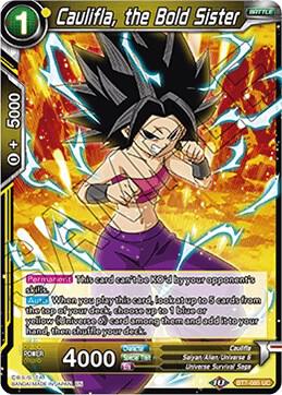 Caulifla, the Bold Sister BT7-085 card from Assault of the Saiyans