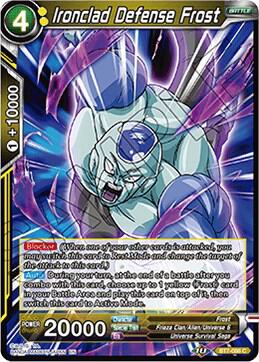 Ironclad Defense Frost BT7-086 card from Assault of the Saiyans