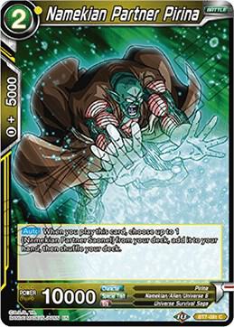 Namekian Partner Pirina BT7-091 card from Assault of the Saiyans