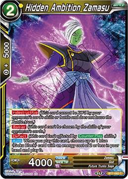 Hidden Ambition Zamasu BT7-093 card from Assault of the Saiyans
