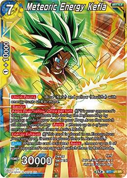 Meteoric Energy Kefla BT7-121 card from Assault of the Saiyans