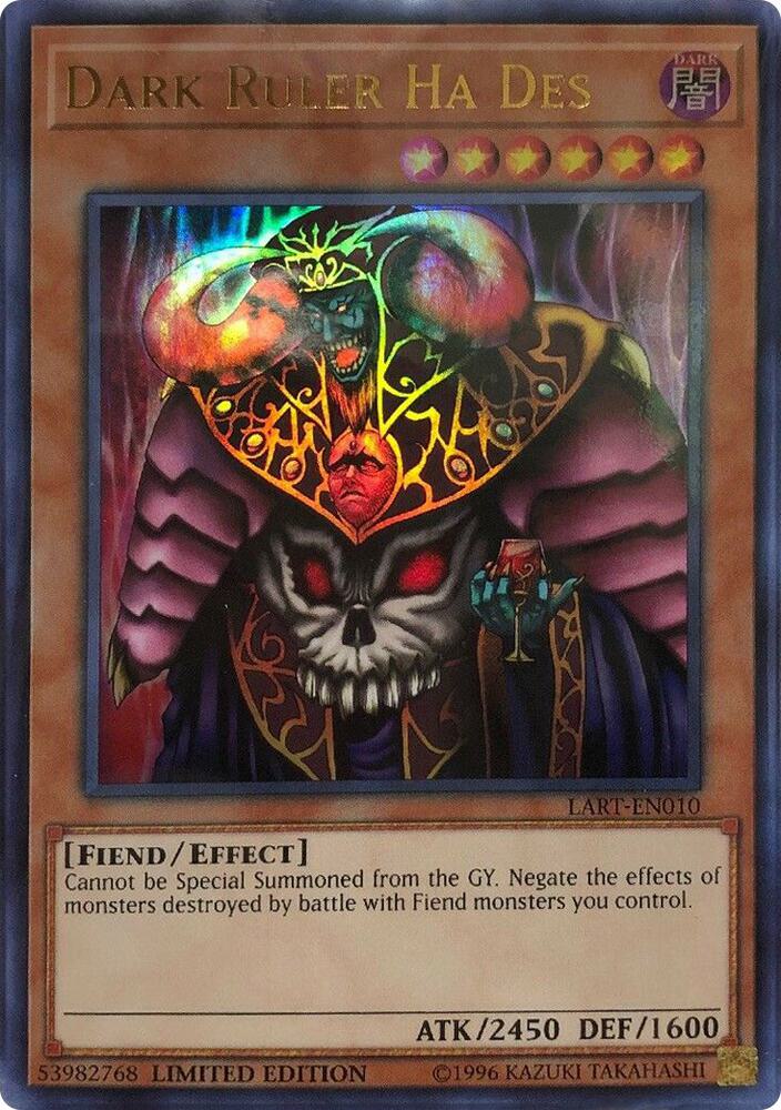 Dark Ruler Ha Des LART-EN010 card from The Lost Art Promotion