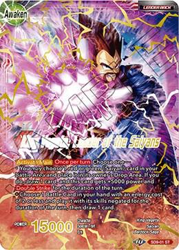 King Vegeta // King Vegeta, Leader of the Saiyans SD9-01 card from Assault of the Saiyans