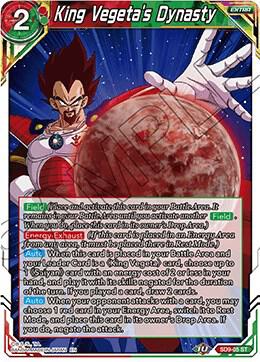 King Vegeta's Dynasty SD9-05 card from Assault of the Saiyans