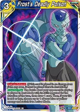 Frost's Deadly Poison XD1-10 card from Assault of the Saiyans