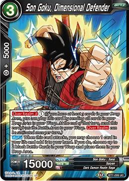 Son Goku, Dimensional Defender BT7-099 card from Assault of the Saiyans