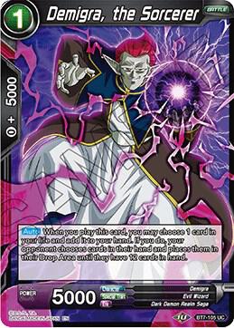 Demigra, the Sorcerer BT7-105 card from Assault of the Saiyans
