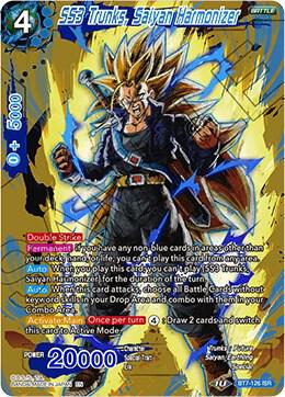 SS3 Trunks, Saiyan Harmonizer BT7-126 card from Assault of the Saiyans