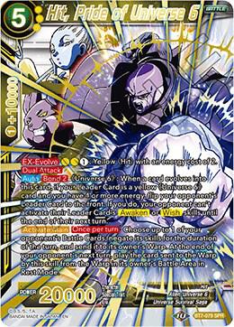 Hit, Pride of Universe 6 (SPR) BT7-079 card from Assault of the Saiyans