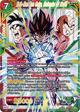 Kaio-Ken Son Goku, Defender of Earth (SPR) BT7-111 card from Assault of the Saiyans