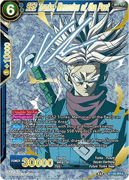 SS2 Trunks, Memories of the Past (SPR Signature) BT7-030 card from Assault of the Saiyans