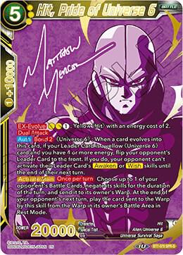 Hit, Pride of Universe 6 (SPR Signature) BT7-079 card from Assault of the Saiyans