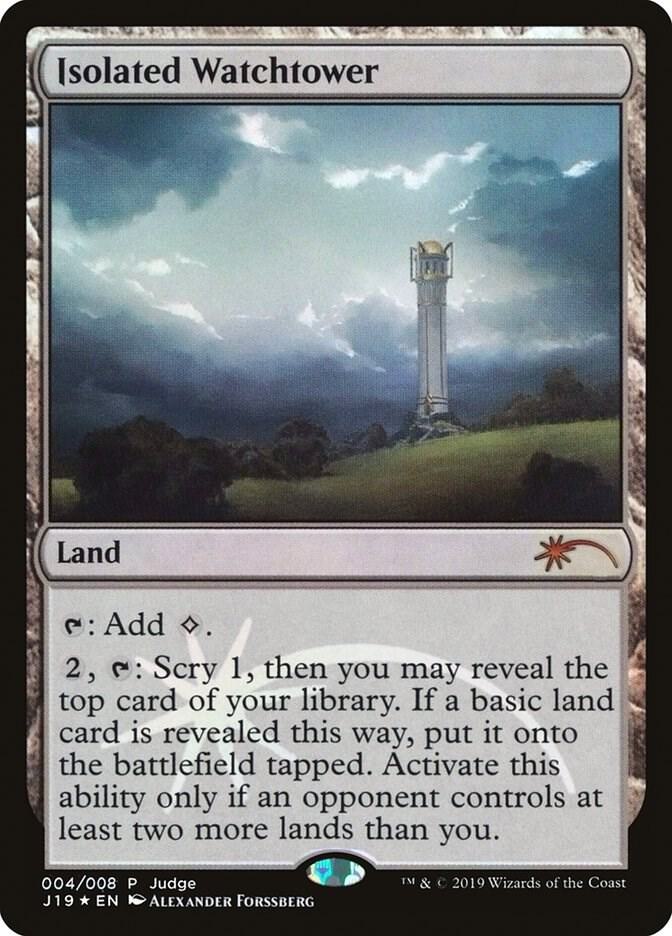Isolated Watchtower 4 card from Judge Promos