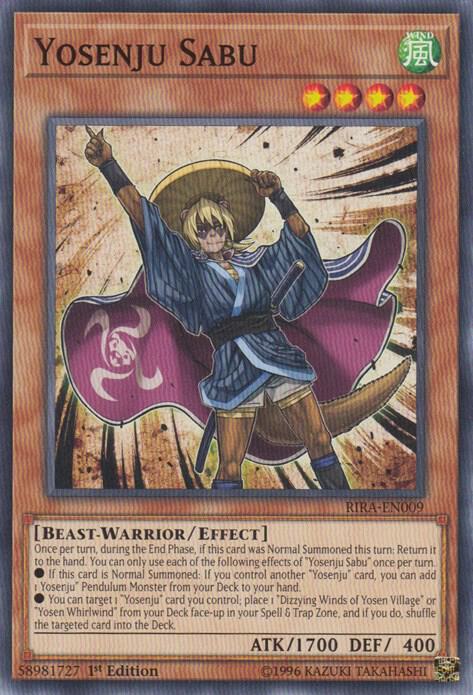 Yosenju Sabu RIRA-EN009 card from Rising Rampage