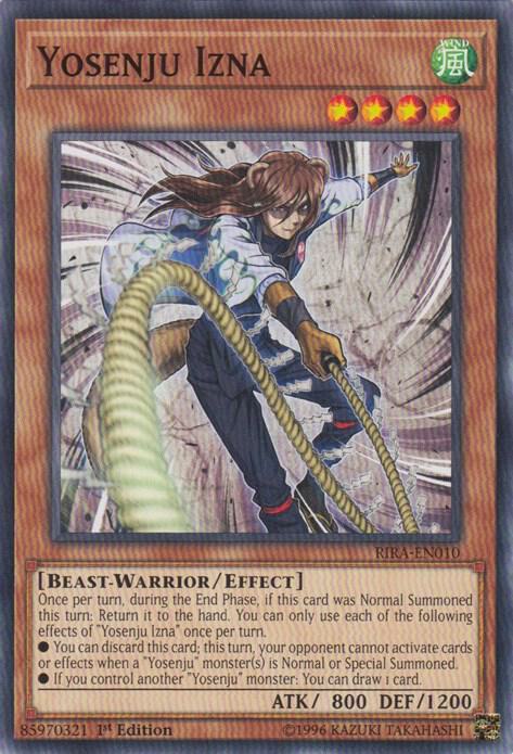 Yosenju Izna RIRA-EN010 card from Rising Rampage
