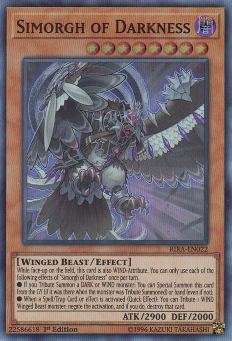 Simorgh of Darkness RIRA-EN022 card from Rising Rampage