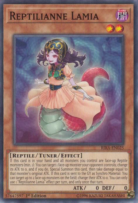 Reptilianne Lamia RIRA-EN025 card from Rising Rampage