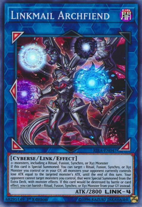 Linkmail Archfiend RIRA-EN047 card from Rising Rampage