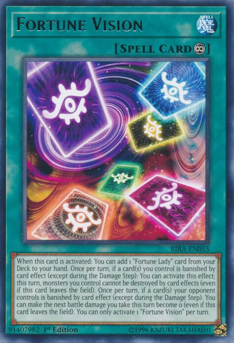 Fortune Vision RIRA-EN055 card from Rising Rampage
