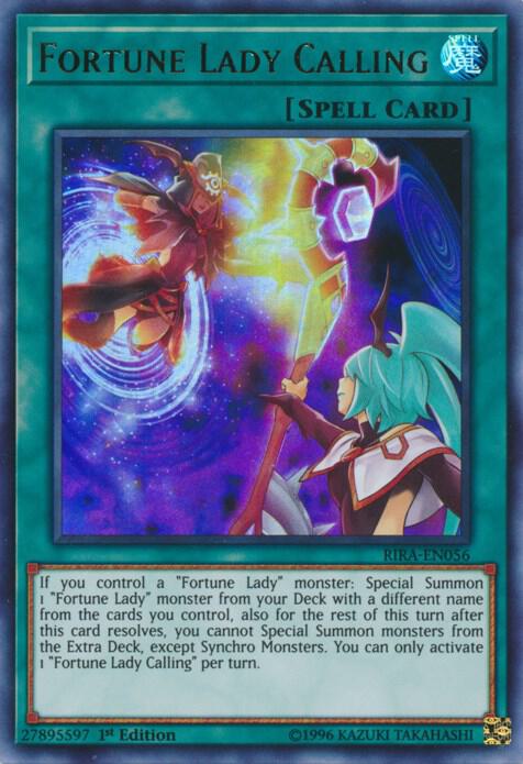 Fortune Lady Calling RIRA-EN056 card from Rising Rampage