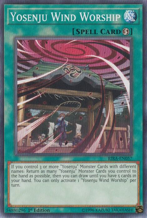 Yosenju Wind Worship RIRA-EN057 card from Rising Rampage