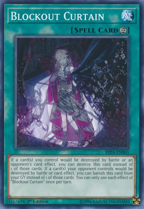 Blockout Curtain RIRA-EN065 card from Rising Rampage