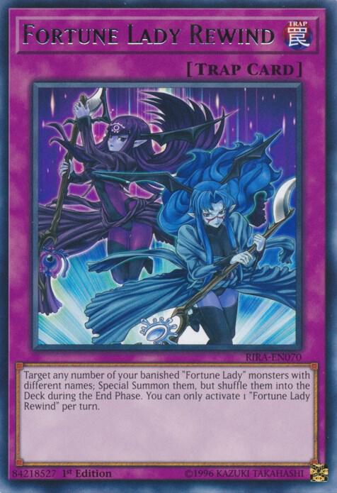 Fortune Lady Rewind RIRA-EN070 card from Rising Rampage